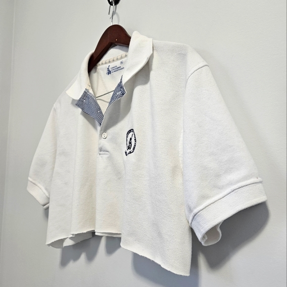 Charles Darwin Vintage Cropped Polo Shirt - Size US XL - Picture 2 of 6